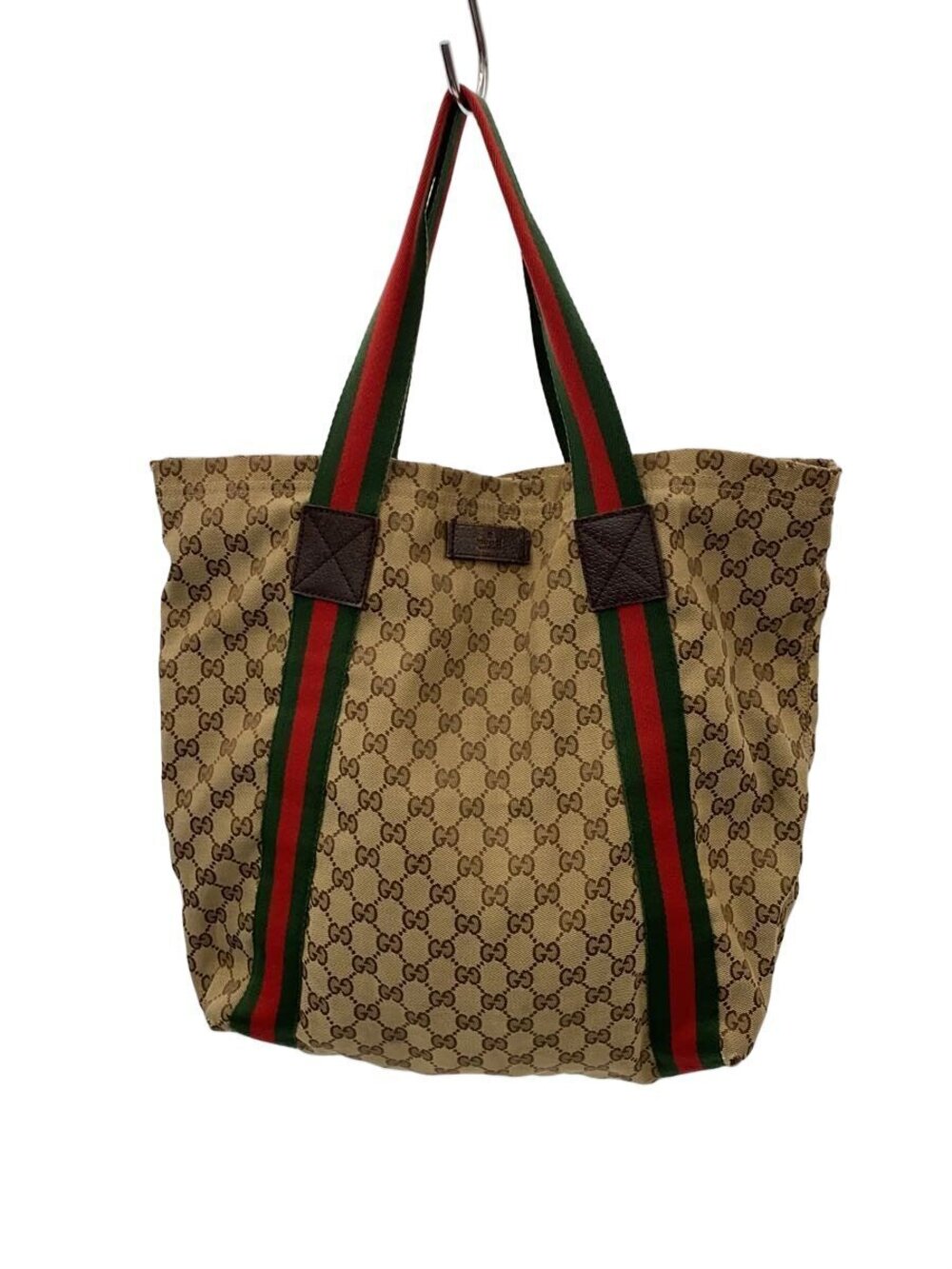 Gucci Horsebit Tote Bag all over horsebit jacquard black leather